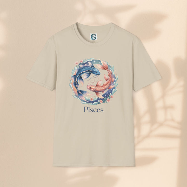 Pisces Zodiac T-Shirt, Softstyle Tee, Astrological Gift, Horoscope Apparel, Birthday Gift for Pisces, Astrology Merch