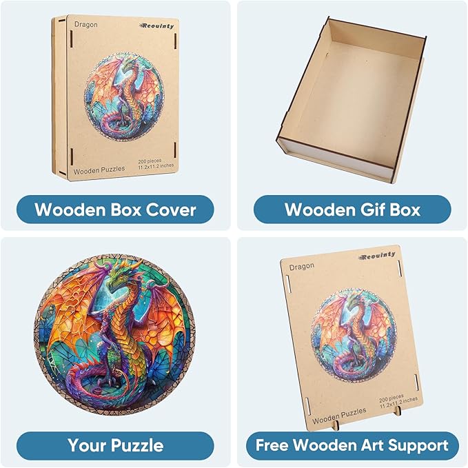 3D Dragon Wooden Jigsaw Puzzle – 500-Piece Challenge