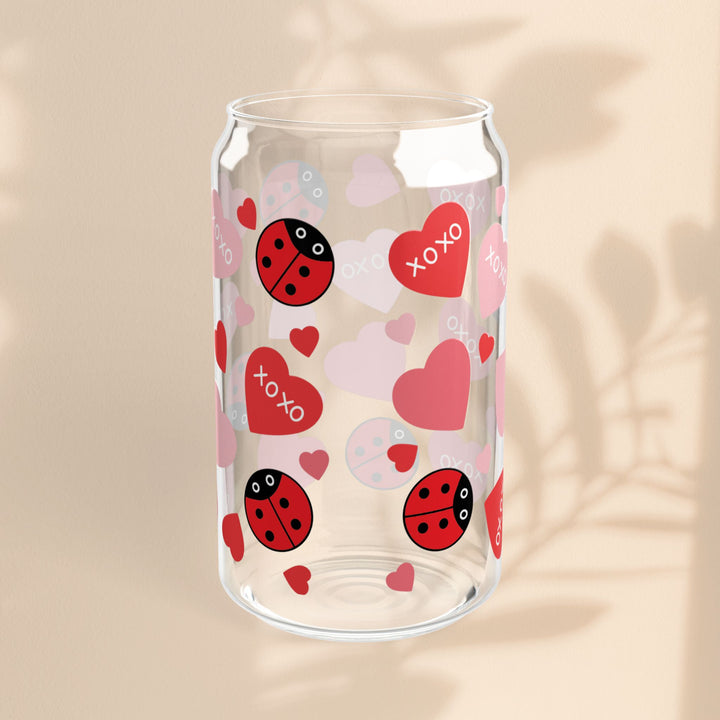 16oz Sipper Glass - Love Bug