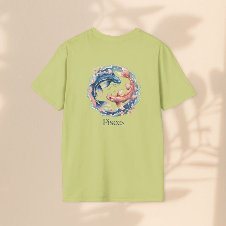 Pisces Zodiac T-Shirt, Softstyle Tee, Astrological Gift, Horoscope Apparel, Birthday Gift for Pisces, Astrology Merch