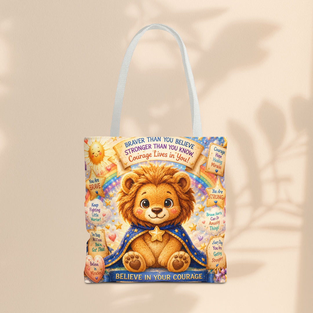 Cute Courage Lion Tote Bag | Brave Buddies™