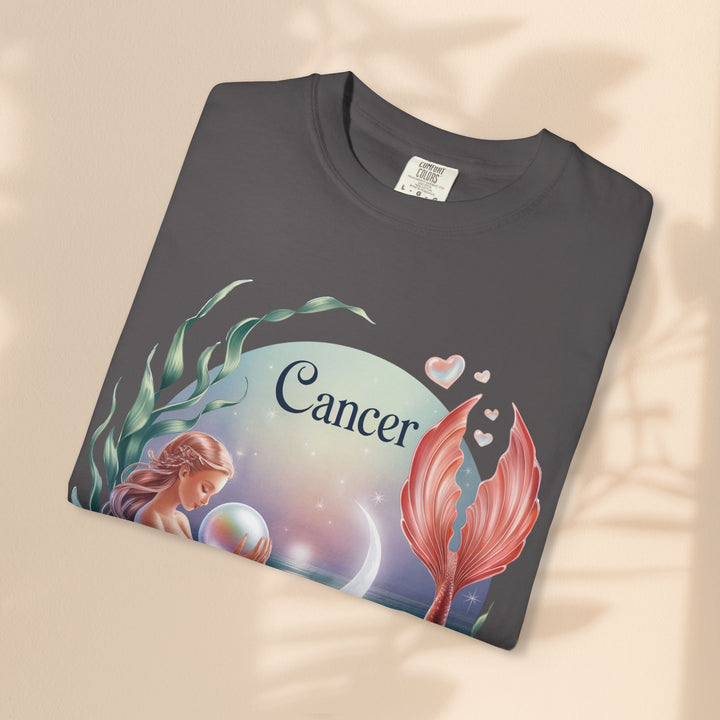 Cancer Zodiac Mermaid T-shirt, Astrology Tee, Astrological Sign Shirt, Gift for Cancer, Horoscope T-shirt, Cute Zodiac Apparel