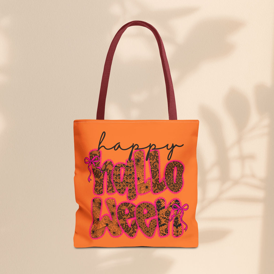 Happy Halloween Tote Bag – Reusable Trick-or-Treat Bag & Fall Gift