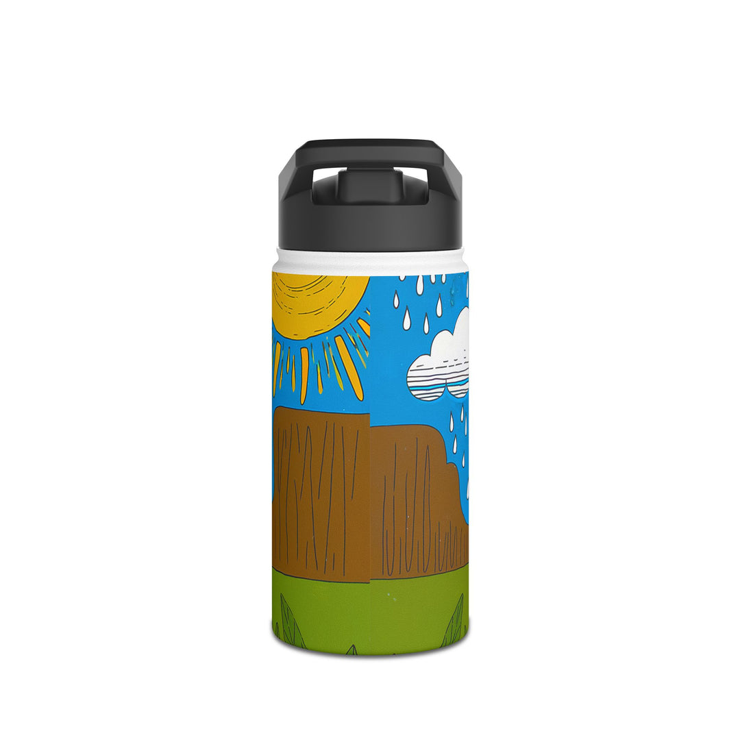 Stainless Steel Water Bottle, Standard Lid - Crying in the Rain