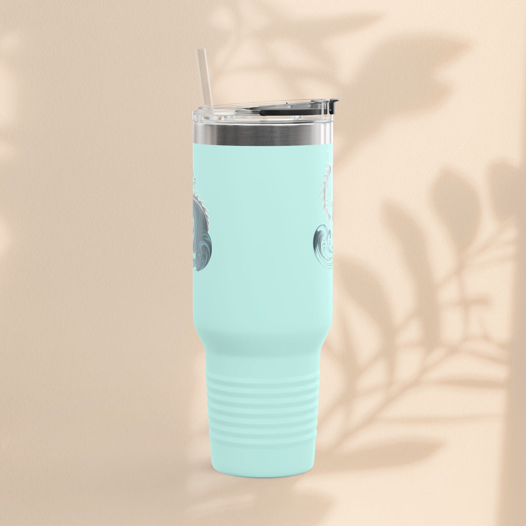 Ocean Waves Insulated Travel Mug, 40oz | Perfect for Outdoor Adventures, Gifts for Travelers, Summer Picnics, Hiking, Coffee Lovers