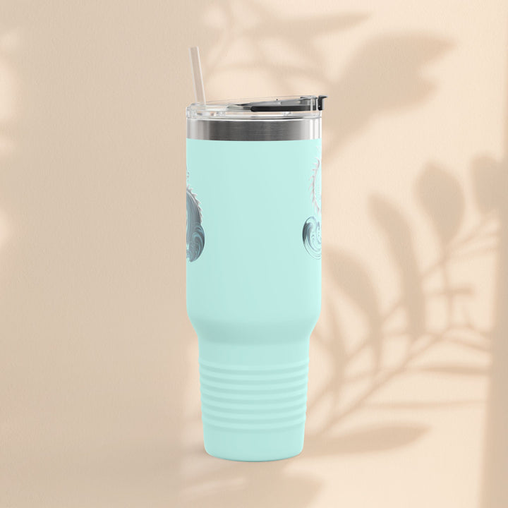 Ocean Waves Insulated Travel Mug, 40oz | Perfect for Outdoor Adventures, Gifts for Travelers, Summer Picnics, Hiking, Coffee Lovers