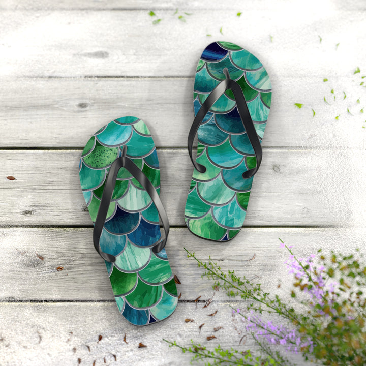 Flip Flops - Mermaid Scales