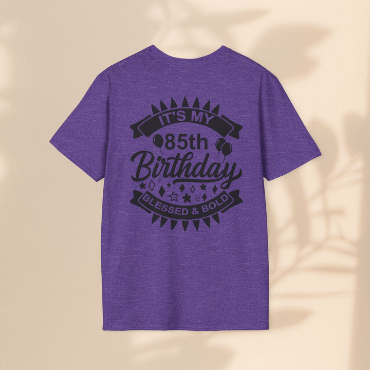 85th Birthday Celebration T-Shirt, Unisex Softstyle Tee for 85th Birthday, Milestone Birthday Gift, Birthday Party Outfit, Cute [...]