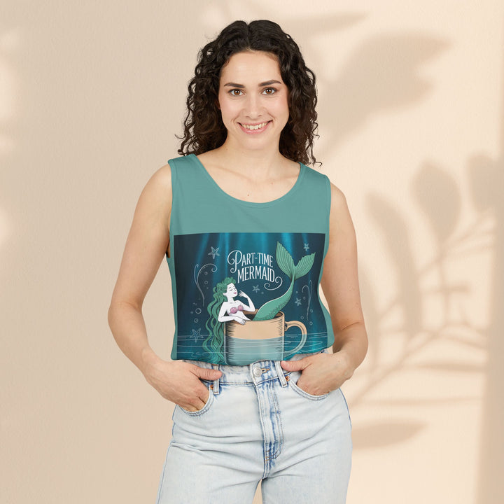 Part-Time Mermaid Unisex Tank Top, Casual Summer Tee, Cute Beachwear, Gift for Ocean Lovers, Quirky Mermaid Apparel