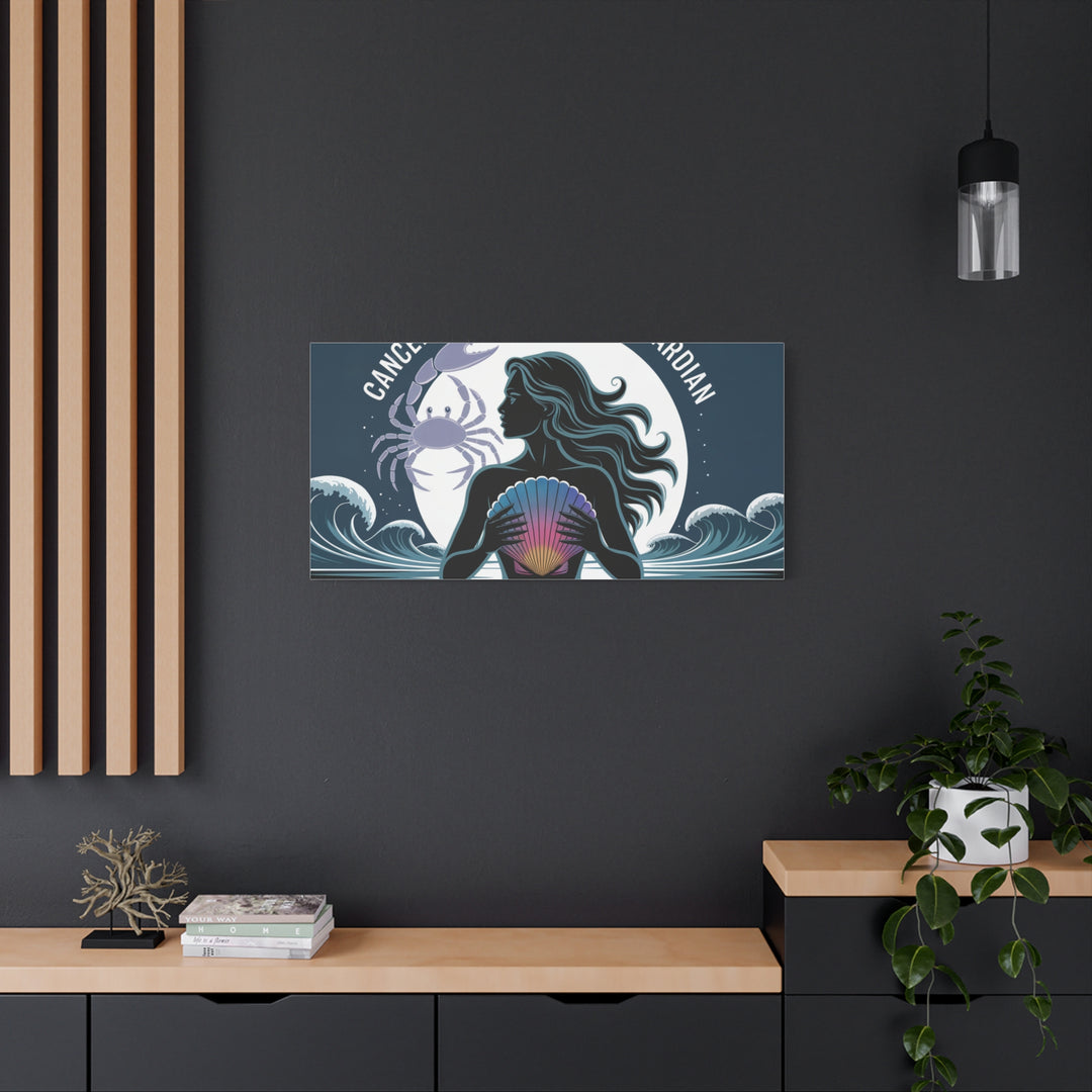 Zodiac Cancer Matte Stretched Canvas Wall Art