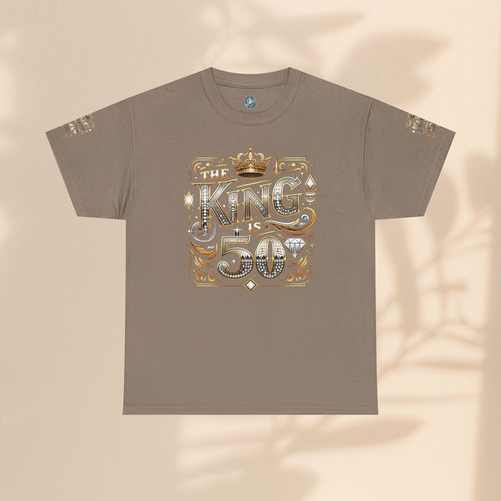 Royal 50th Birthday Tee, Vintage King Shirt, Men’s Birthday Gift, Celebrate 50 Years, Custom Graphic T-Shirt, Fun Party Top