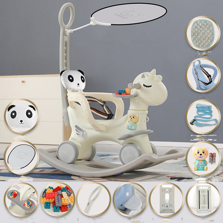 Baby Rocking Ride-On Cart Toy