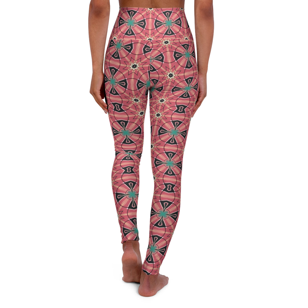 High Waisted Yoga Leggings - Mystic Circles