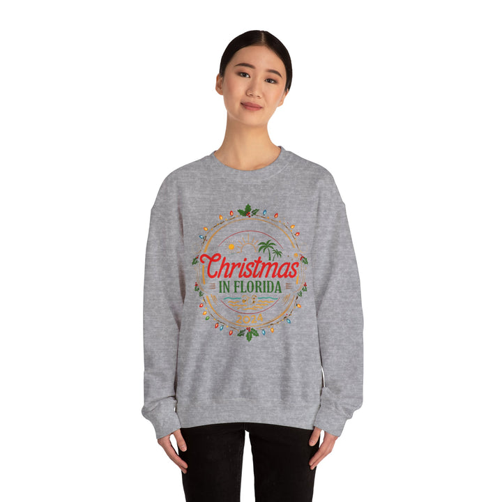 Unisex Heavy Blend™ Crewneck Sweatshirt - Christmas in Florida