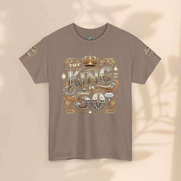 Royal 50th Birthday Tee, Vintage King Shirt, Men’s Birthday Gift, Celebrate 50 Years, Custom Graphic T-Shirt, Fun Party Top
