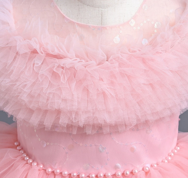 Girls’ Elegant Princess Party Dress – Formal Special-Occasion Gown