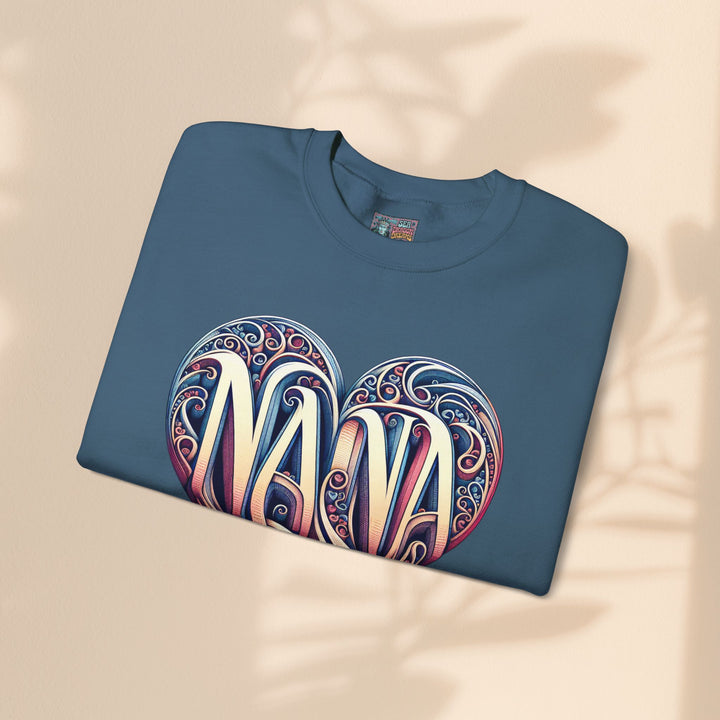 Nana Heart Design Unisex Crewneck Sweatshirt - Cozy Gift for Grandmothers