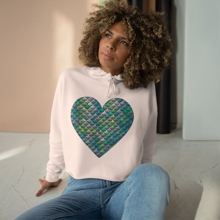 Crop Hoodie - Mermaid Heart