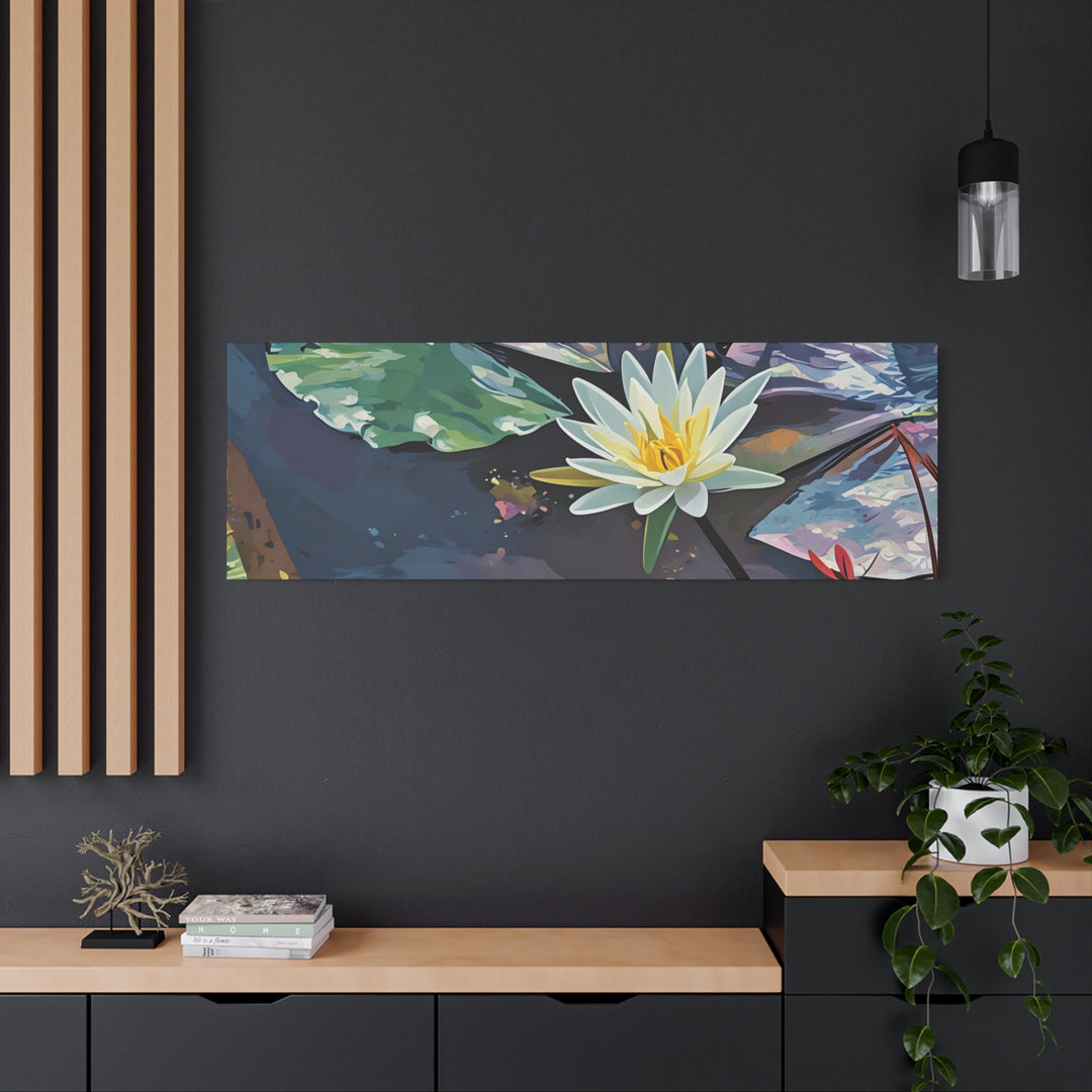 Water Lily Canvas Art Print – Nature Wall Décor
