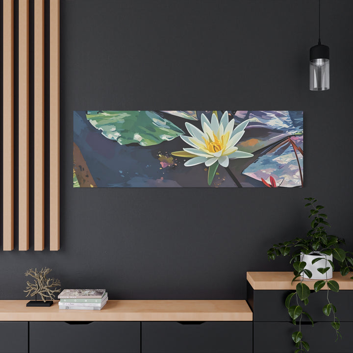 Water Lily Canvas Art Print – Nature Wall Décor