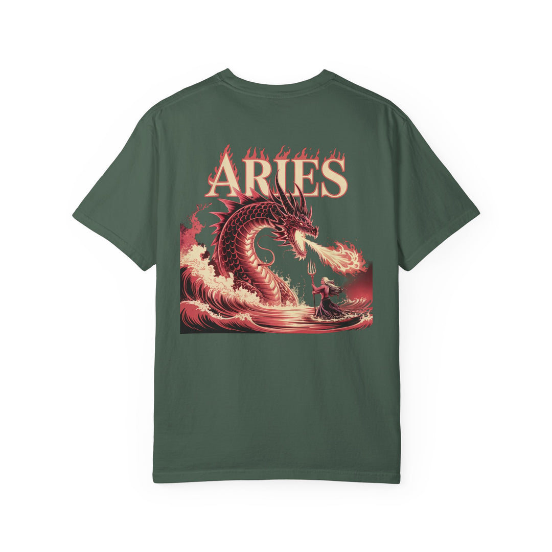 Aries Graphic T-Shirt: Unisex Astrology Tee, Zodiac Shirt for Birthdays & Everyday Wear, Perfect Gift for Aries Friends