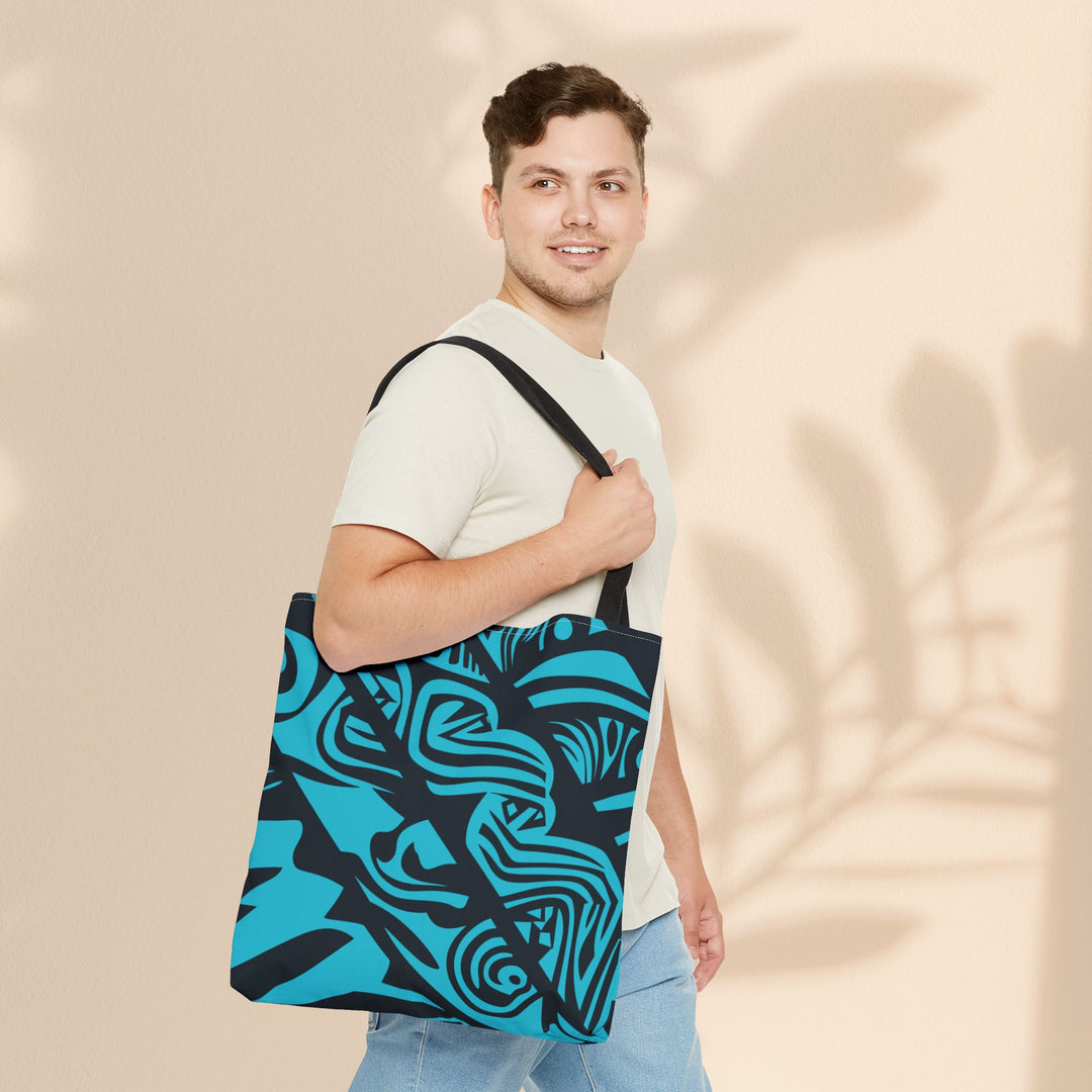 Tote Bag (AOP) - Blue Tribal