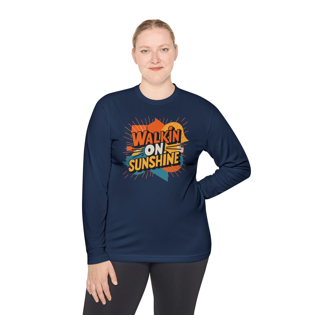 Unisex Lightweight Long Sleeve Tee - Walking On Sunshine