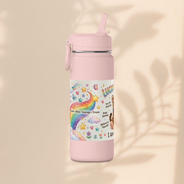 Lucky Leopard Kids Water Bottle | Brave Buddies™