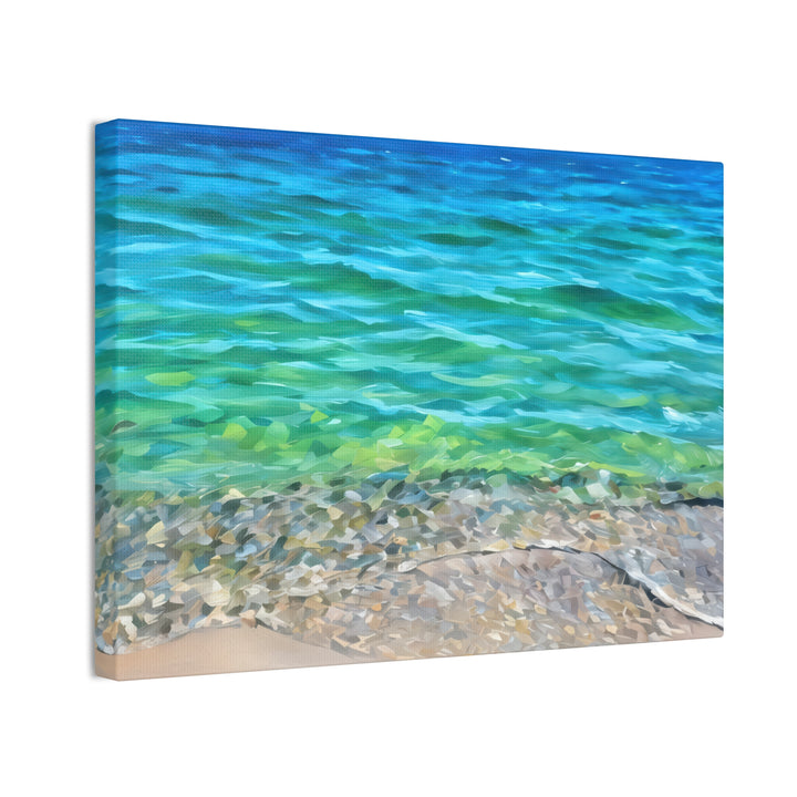 Coastal Serenity Seascape Canvas Art Print