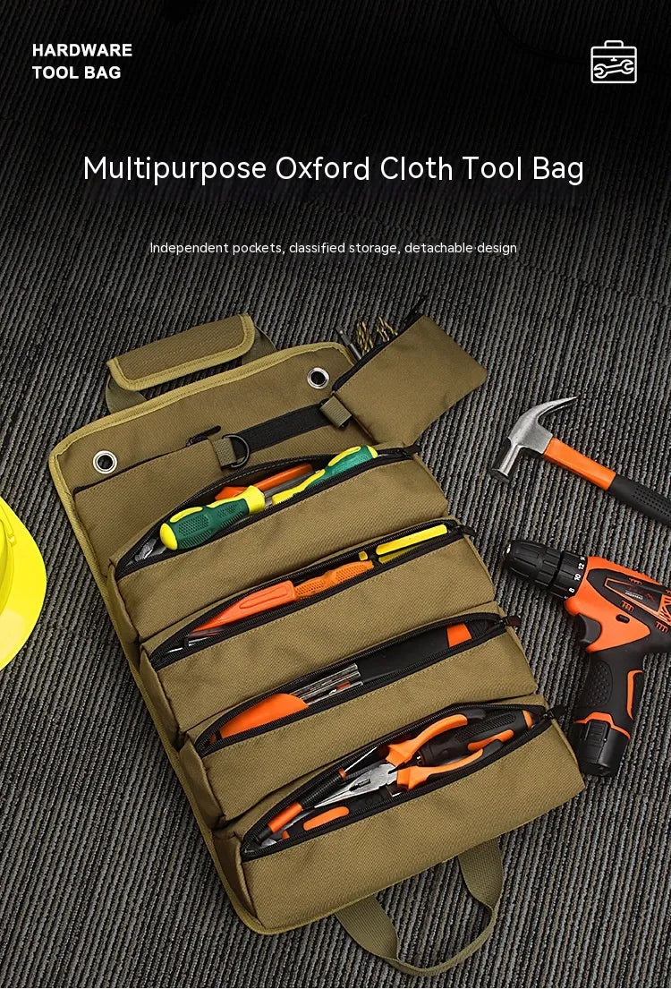 Roll-Up Tool Storage Bag – Portable Organizer Pouch