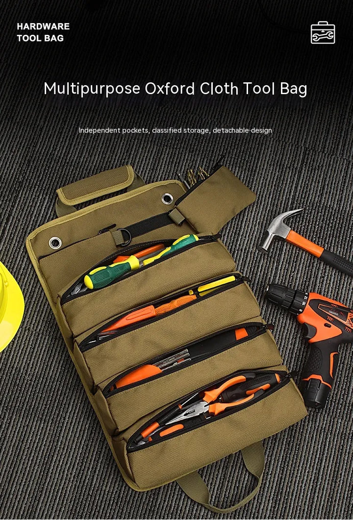 Roll-Up Tool Storage Bag – Portable Organizer Pouch