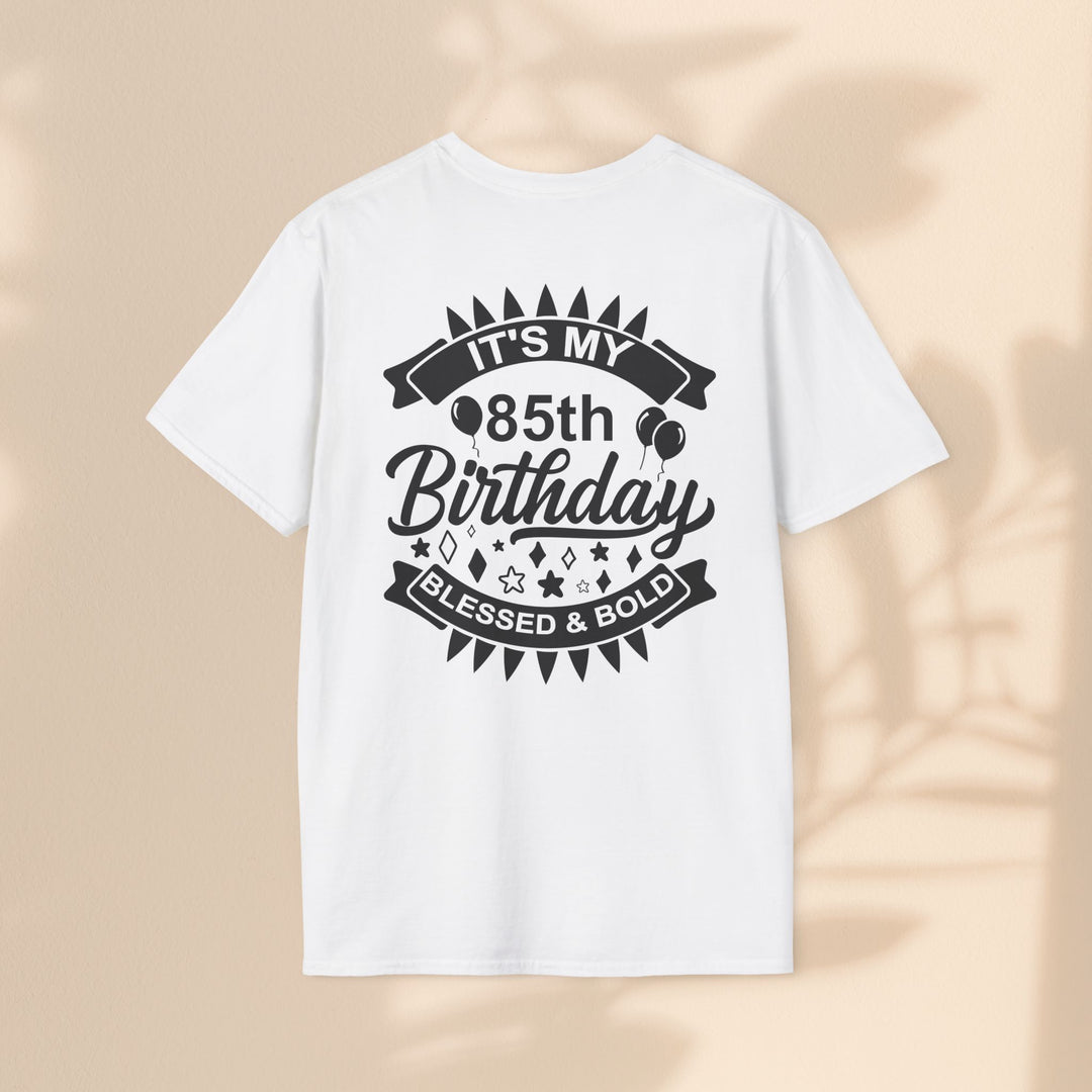 85th Birthday Celebration T-Shirt, Unisex Softstyle Tee for 85th Birthday, Milestone Birthday Gift, Birthday Party Outfit, Cute [...]