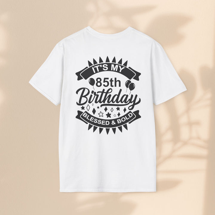 85th Birthday Celebration T-Shirt, Unisex Softstyle Tee for 85th Birthday, Milestone Birthday Gift, Birthday Party Outfit, Cute [...]