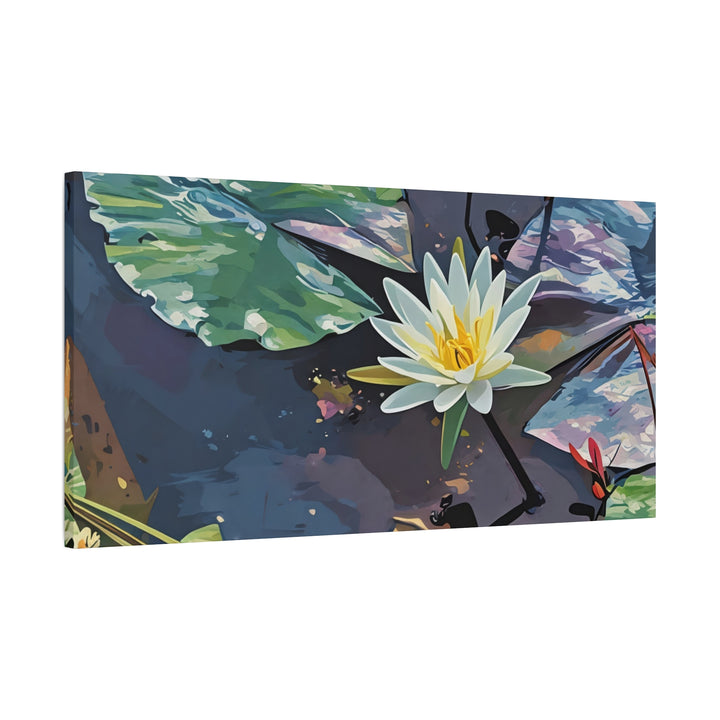 Water Lily Canvas Art Print – Nature Wall Décor
