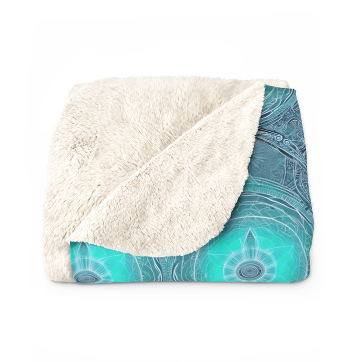 Reiki Symbols Sherpa Fleece Blanket – Healing Energy Throw for Home & Gifts