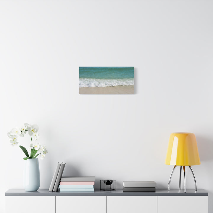 Beach Waves Matte Canvas Print – 1.25-Inch Stretched Seascape