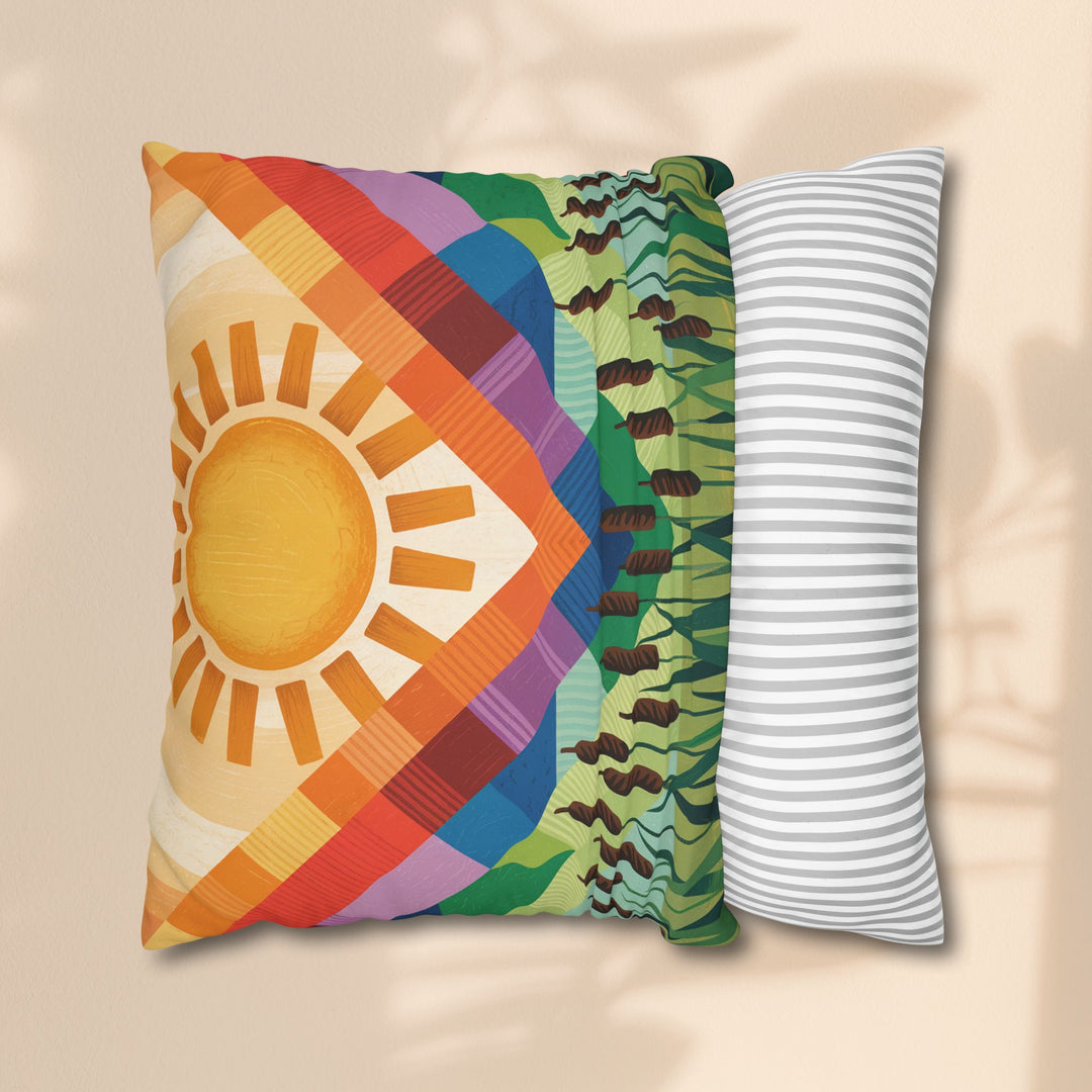 Seminole Sunburst - Vibrant Sunburst Decorative Pillowcase