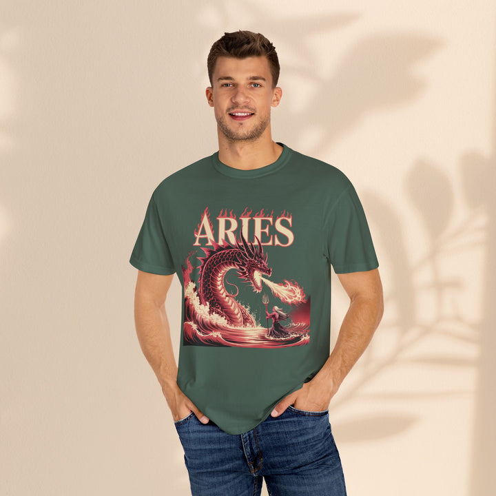 Aries Graphic T-Shirt: Unisex Astrology Tee, Zodiac Shirt for Birthdays & Everyday Wear, Perfect Gift for Aries Friends