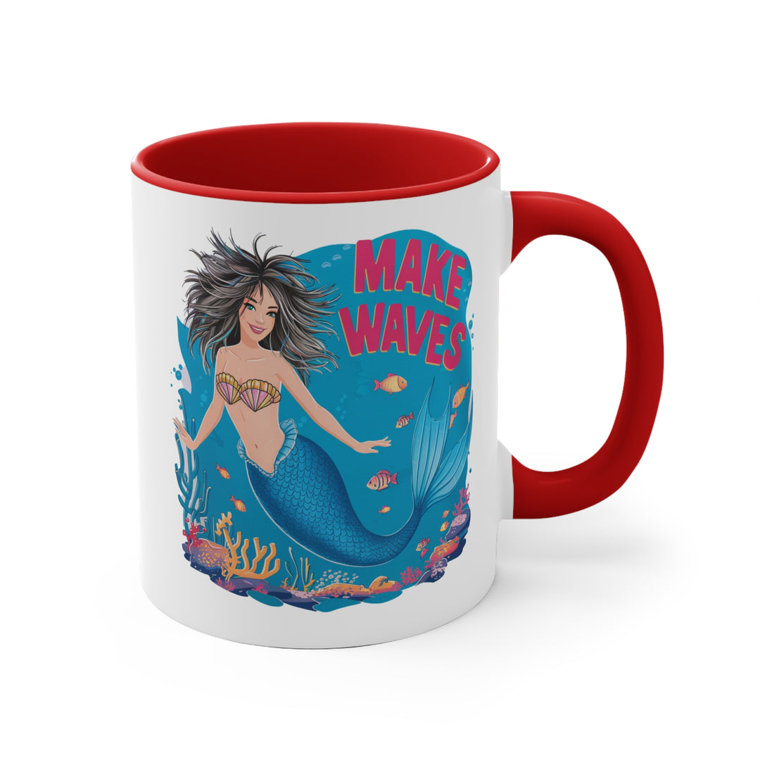 11oz Accent Mug - Make Waves