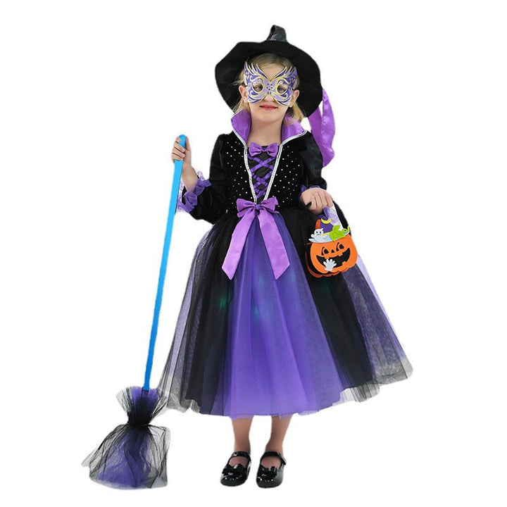 Girls’ Light-Up Halloween Costume Dress – Luminous Party Outfit
