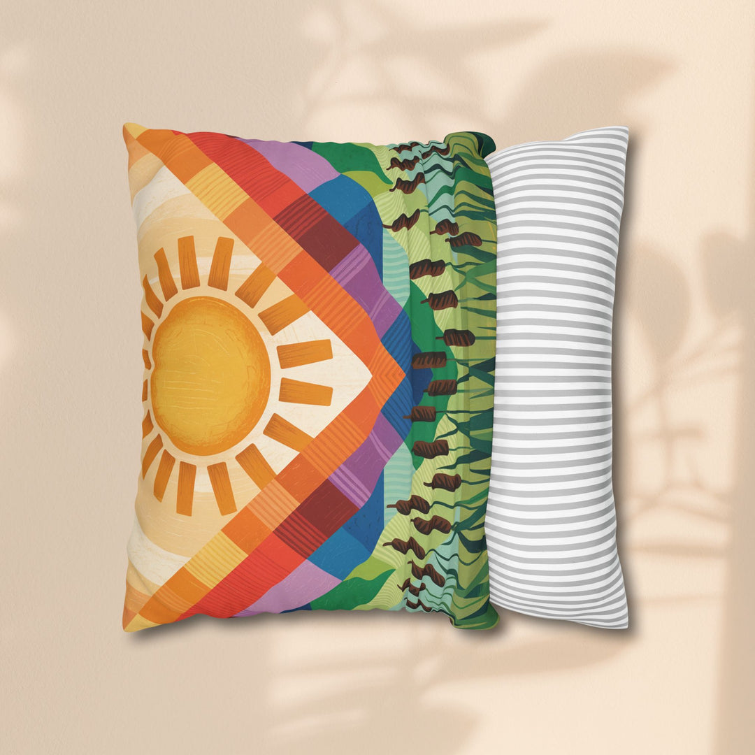 Seminole Sunburst - Vibrant Sunburst Decorative Pillowcase