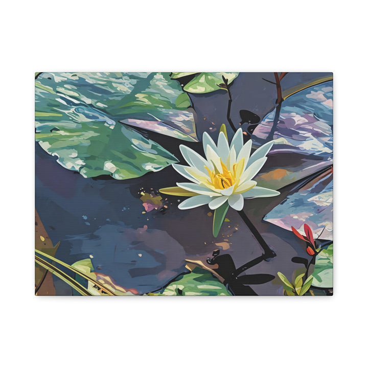 Water Lily Canvas Art Print – Nature Wall Décor