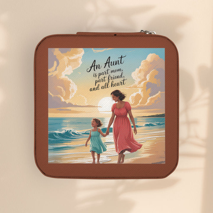 Jewelry Travel Case — 'Aunts Are All Heart'
