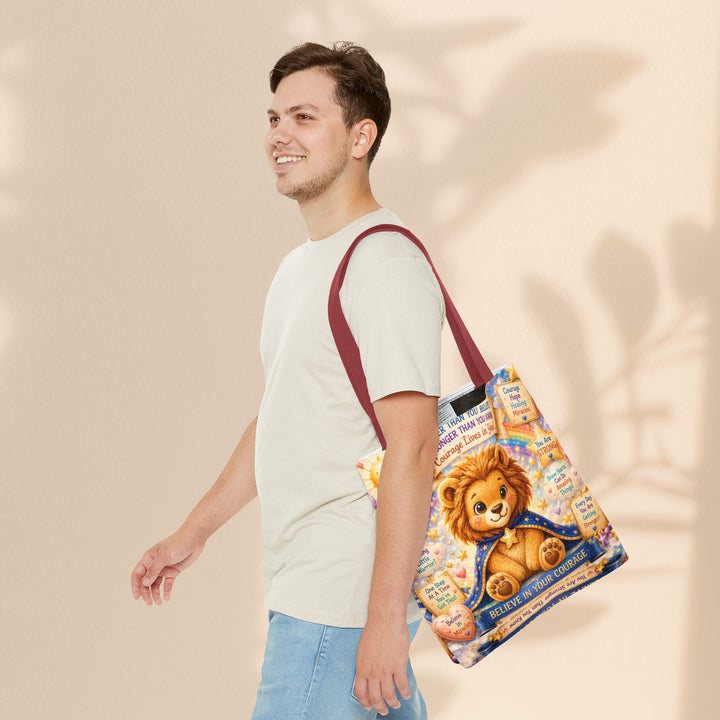 Cute Courage Lion Tote Bag | Brave Buddies™