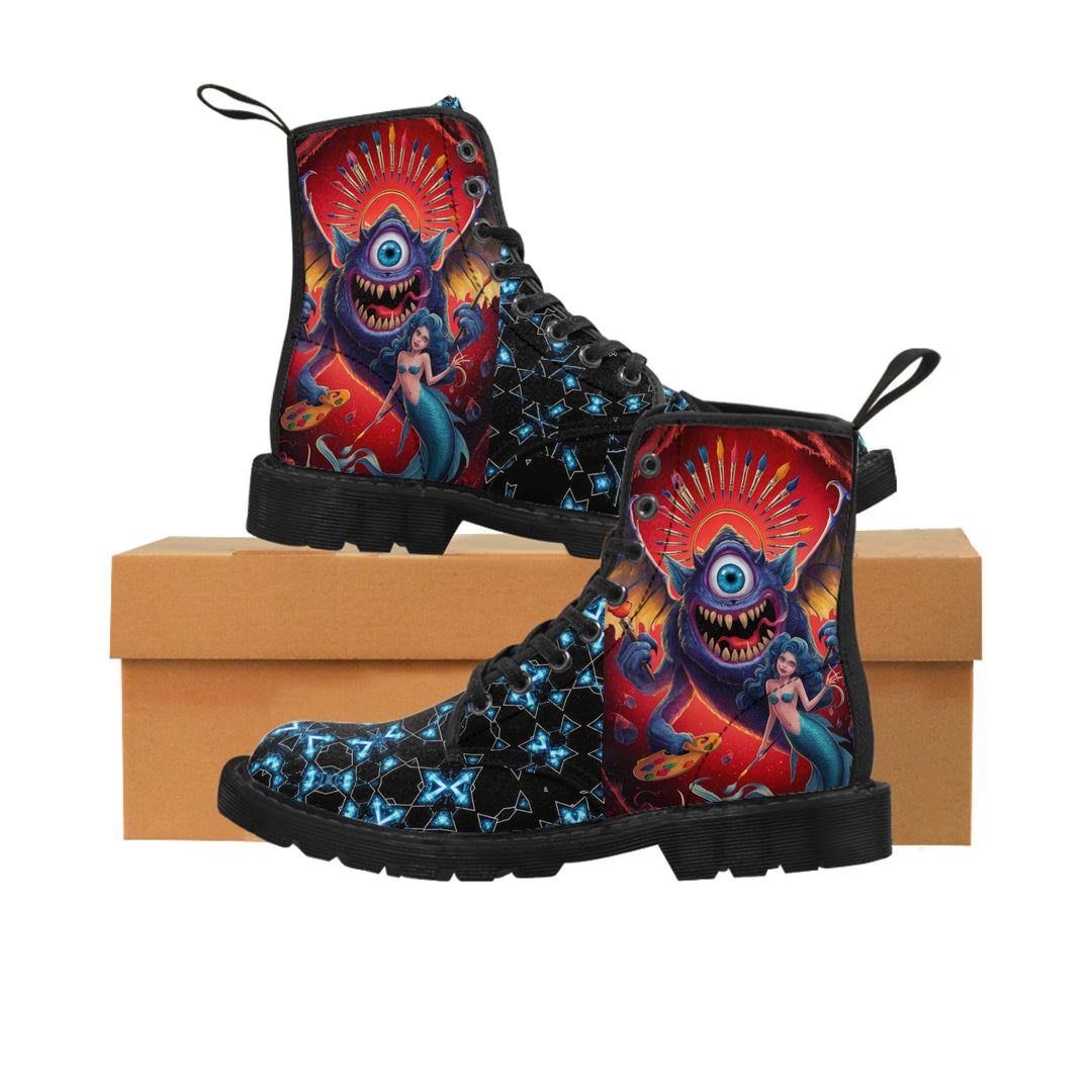 Men's Canvas Boots - Crazy Mermaids