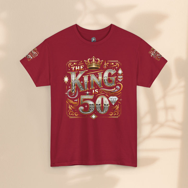 Royal 50th Birthday Tee, Vintage King Shirt, Men’s Birthday Gift, Celebrate 50 Years, Custom Graphic T-Shirt, Fun Party Top