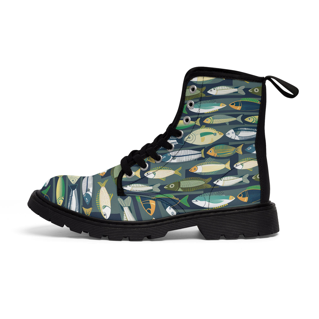 Men's Canvas Boots - Fishing Line