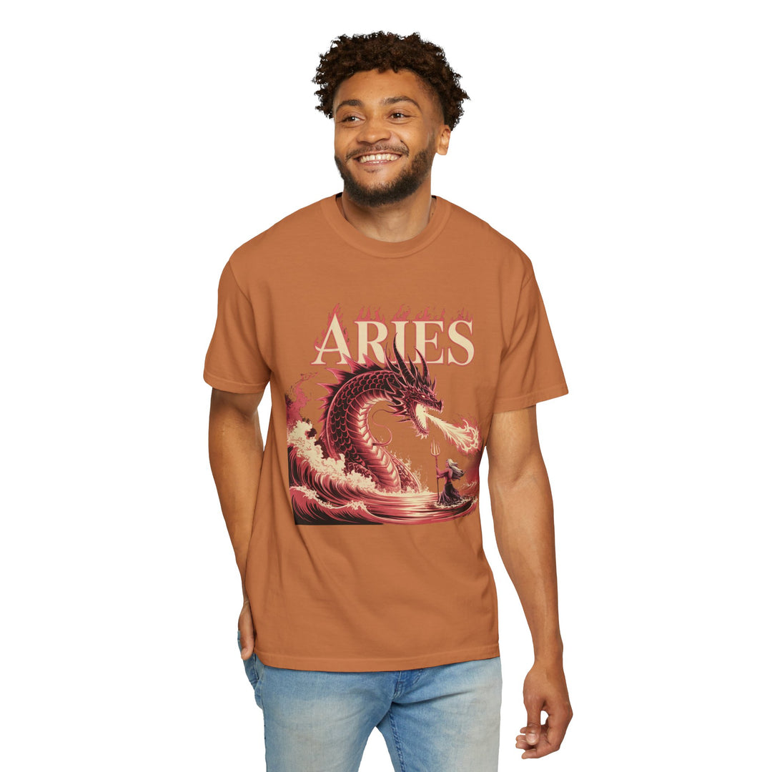 Aries Graphic T-Shirt: Unisex Astrology Tee, Zodiac Shirt for Birthdays & Everyday Wear, Perfect Gift for Aries Friends