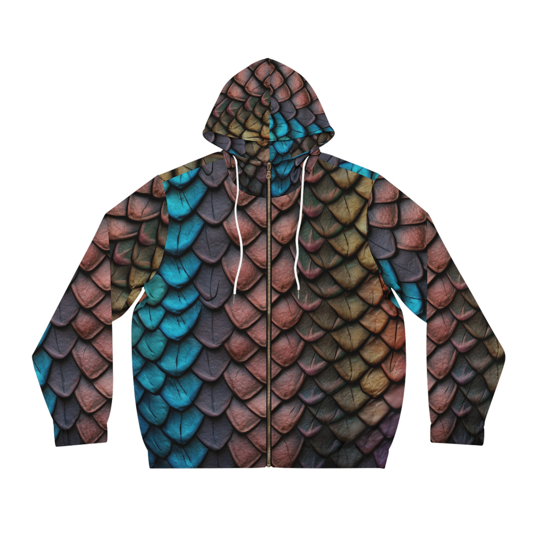 Men's Full-Zip Hoodie - Dragon Scales