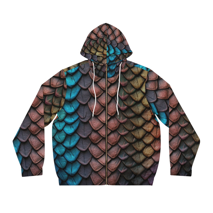 Men's Full-Zip Hoodie - Dragon Scales